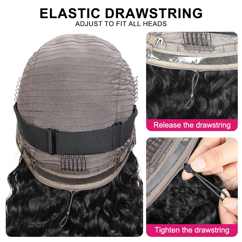 Ishow Pull Go 13x6 Full Lace Frontal Wig Deep Wave Human Hair Wigs Pre Everything Glueless Wig