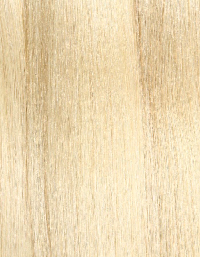 Close-Up of Straight 613 Blonde Hair Texture From a Full Lace Wig
