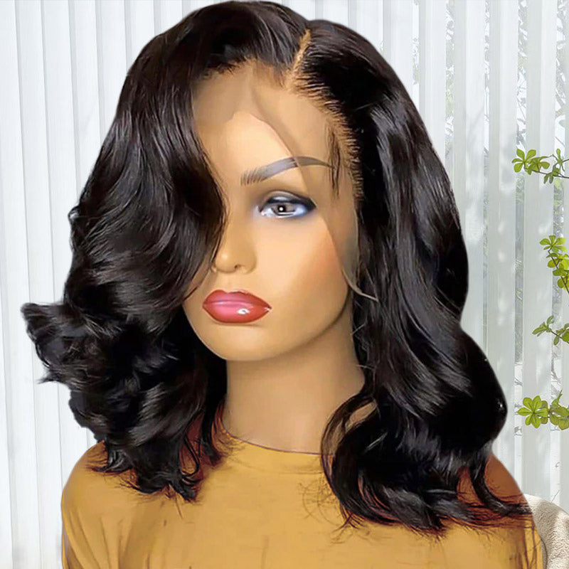 Bob Lace Front Wigs Body Wave Frontal Bob 14 Inch Bob Human Hair 180% Density Lace Wigs