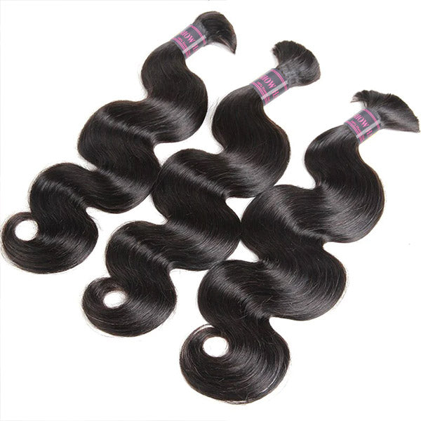Ishow Body Wave Human Hair Bulk - Natural Black