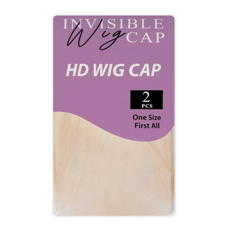 2 Pcs HD Invisible Wig Cap Package for Human Hair Wigs