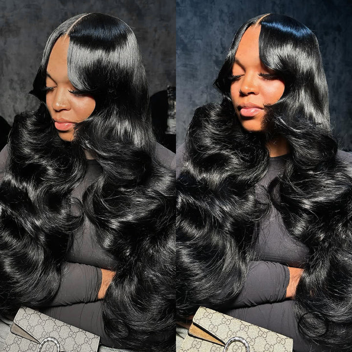 Body Wave Undetectable Invisible HD Front Wigs 13x4 Human Hair Wigs With Baby Hair 32 Inch Real HD Lace