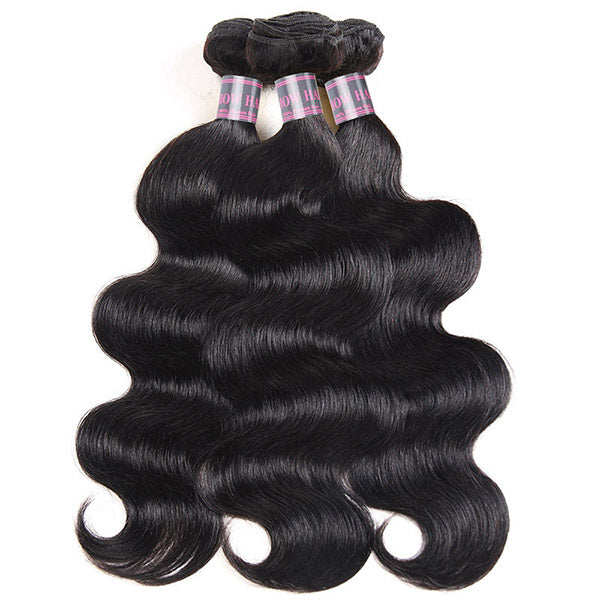 Body Wave Human Hair Bundles in Natural Black Color for Ishow's Flash Sale