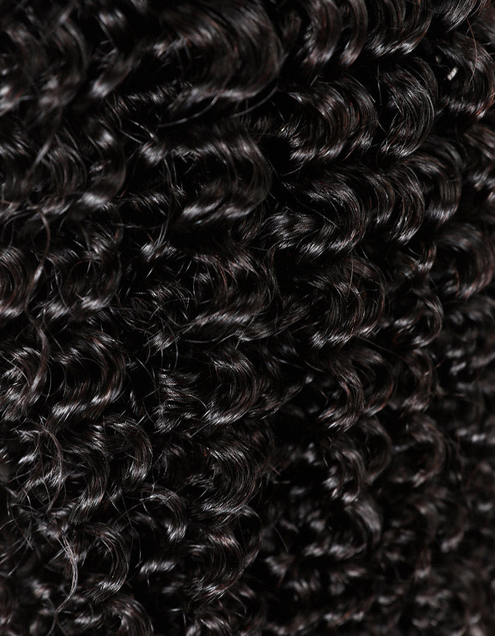 Close-Up of Rich Curls On a 100% Human Hair Curly Full Lace Wig