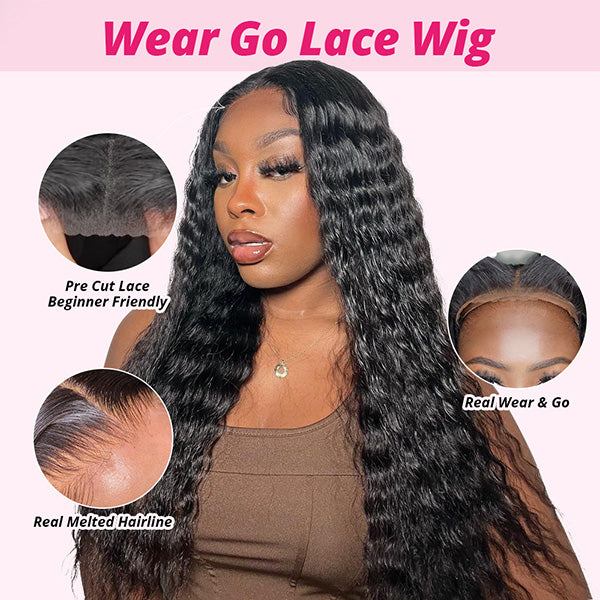 Model Showcasing Wear and Go Lace Wig With Pre-Cut Lace and Natural Hairline