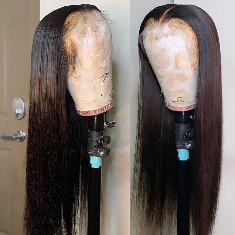 Bone Straight Real HD Lace Long Human Hair Undetectable Real HD Lace Wigs 13x4 Frontal Wigs