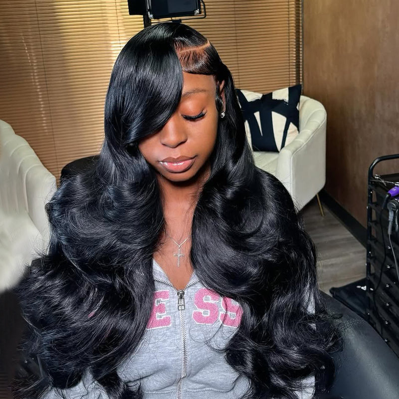 Body Wave Undetectable Invisible HD Front Wigs 13x4 Human Hair Wigs With Baby Hair 32 Inch Real HD Lace