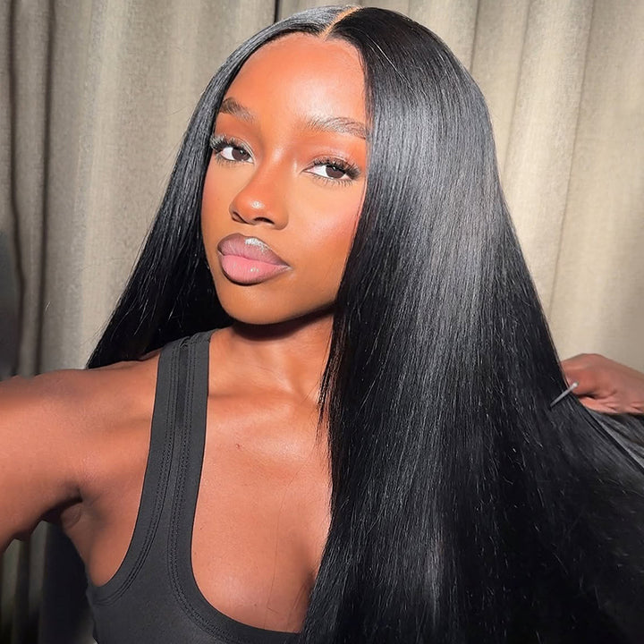 Bone Straight Real HD Lace Long Human Hair Undetectable Real HD Lace Wigs 13x4 Frontal Wigs