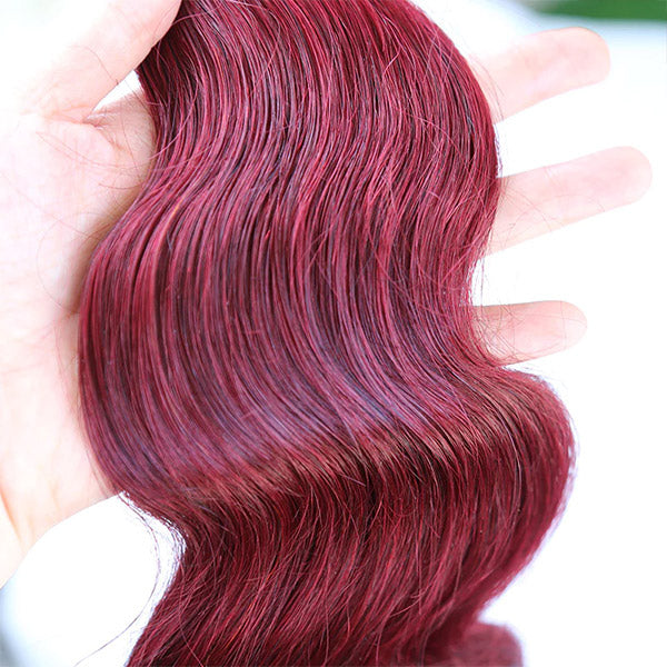 Burgundy Body Wave Human Hair