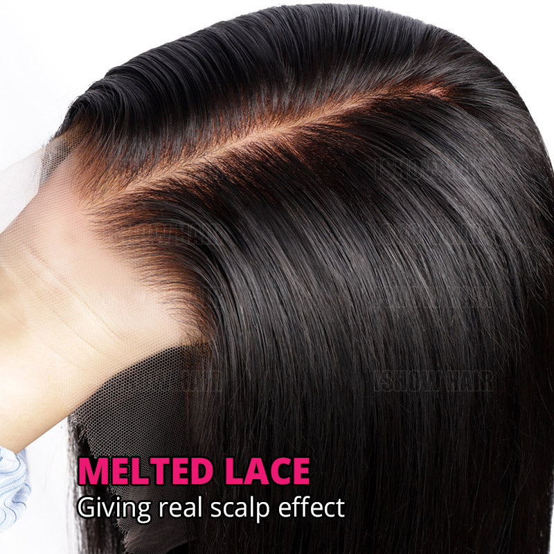 Ishow Hair Silky Straight Wig - Melted Lace, Real Scalp Effect
