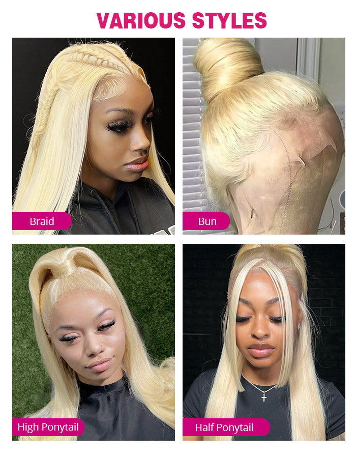 Versatile Styles of 613 Full Lace Wig: Braid, Bun, High Ponytail, Half Ponytail