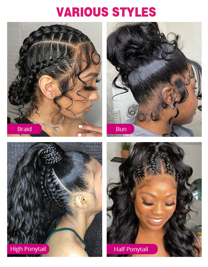 Hairstyles: Braided, Bun, High Ponytail, and Half Ponytail Options for Versatile Styling