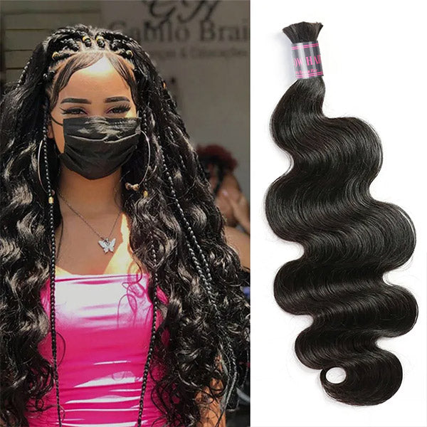 Ishow Body Wave Braiding Human Hair With Braided Hairstyle