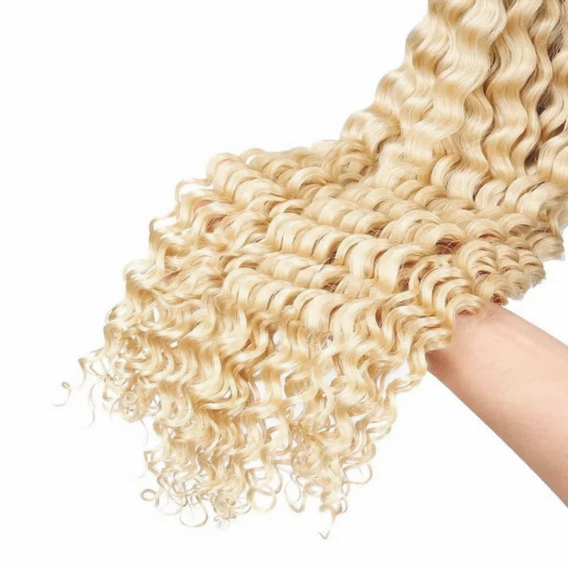 Ishow 613 Blonde Deep Wave Human Hair Bundles Brazilian Hair 3 Bundles