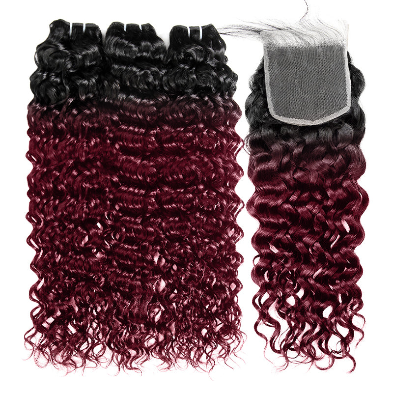Seamless T1B to 99J Ombre - From Deep Natural Black to Vibrant Burgundy. The Perfect Gradient for a Bold, Stylish Statement