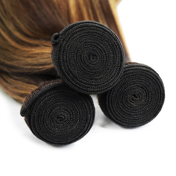 Rolled Brazilian Hair Bundles P4/27