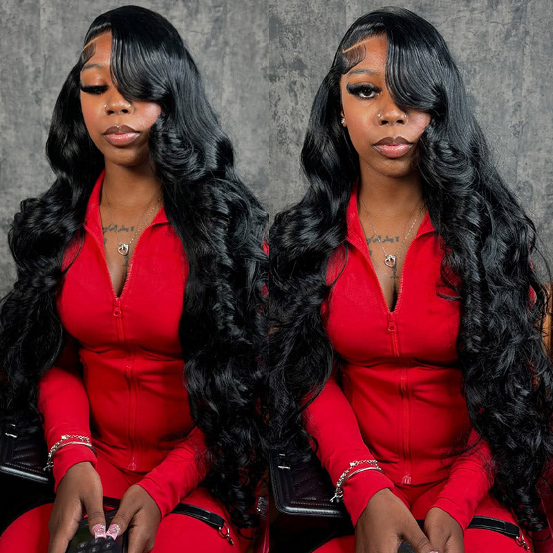 Ishow Beauty Body Wave Wig On Woman, 13X6 HD Lace Frontal Wig
