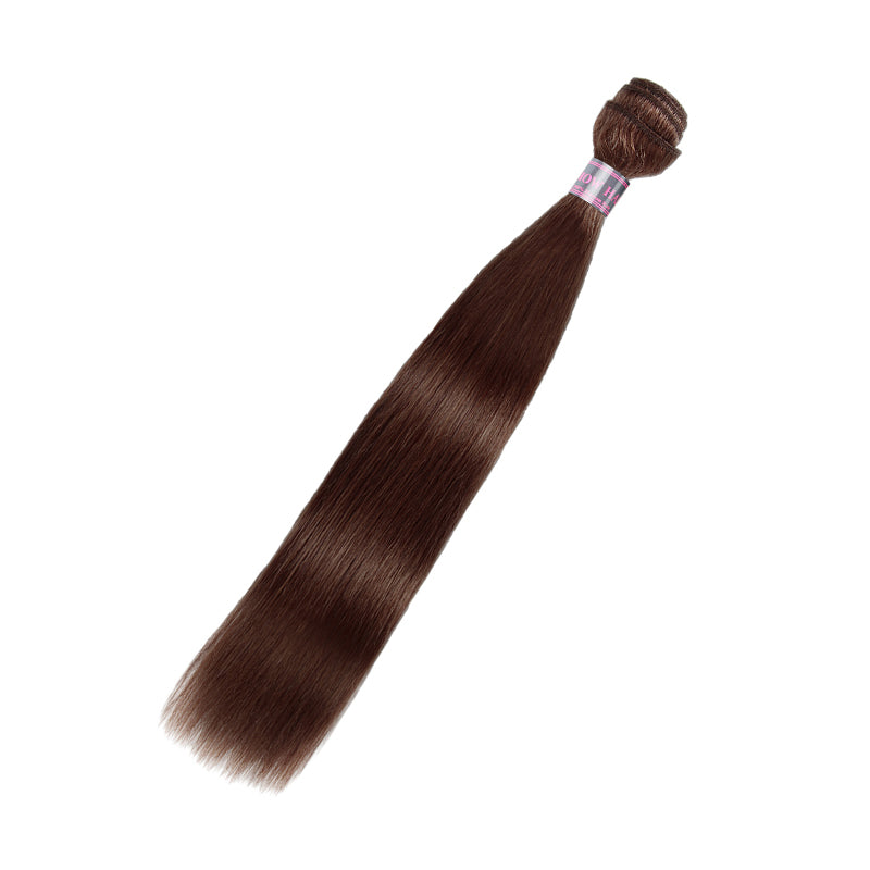 Ishow 4# Brown Straight Human Hair Bundle