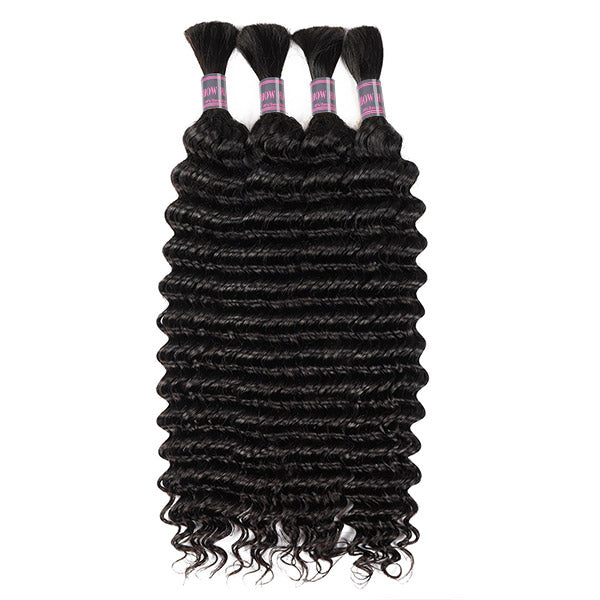 Ishow Hair Deep Wave Black Human Hair for Braiding