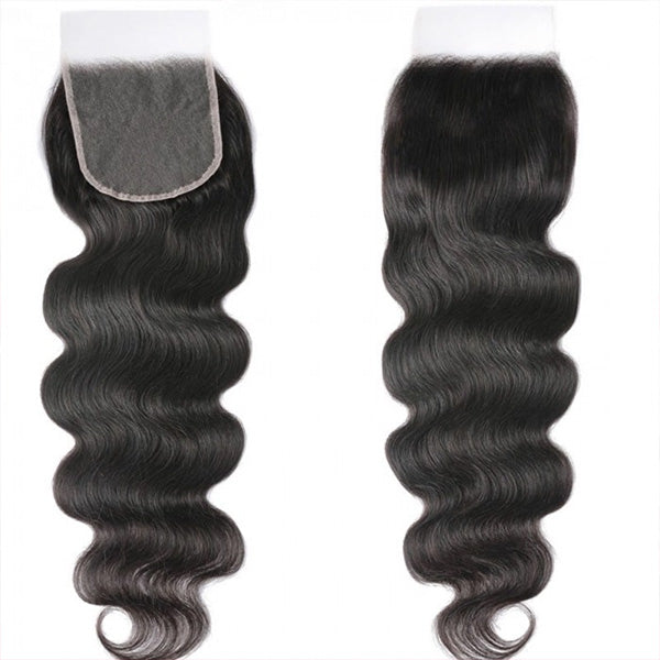 Body Wave 5X5 Lace Closure in Natural Black, 100% Human Hair