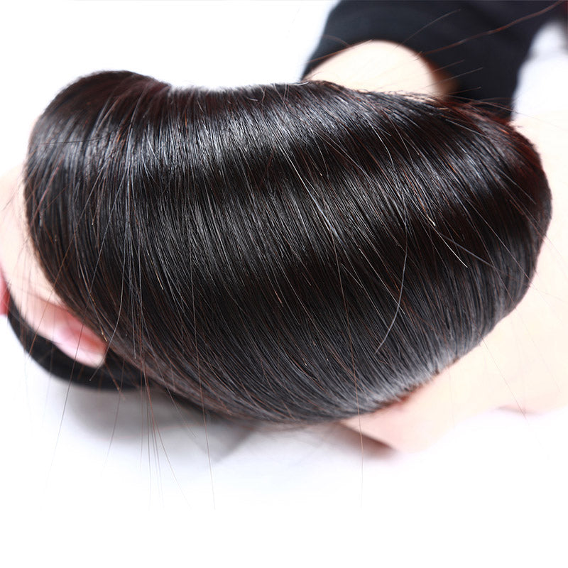 Ishow 12a Grade Straight Black Hair Bundle Showcasing Its Silky Smooth Texture