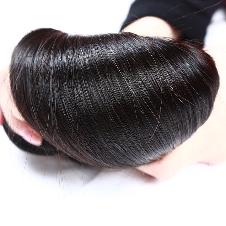 Ishow 12a Grade Straight Black Hair Bundle Showcasing Its Silky Smooth Texture