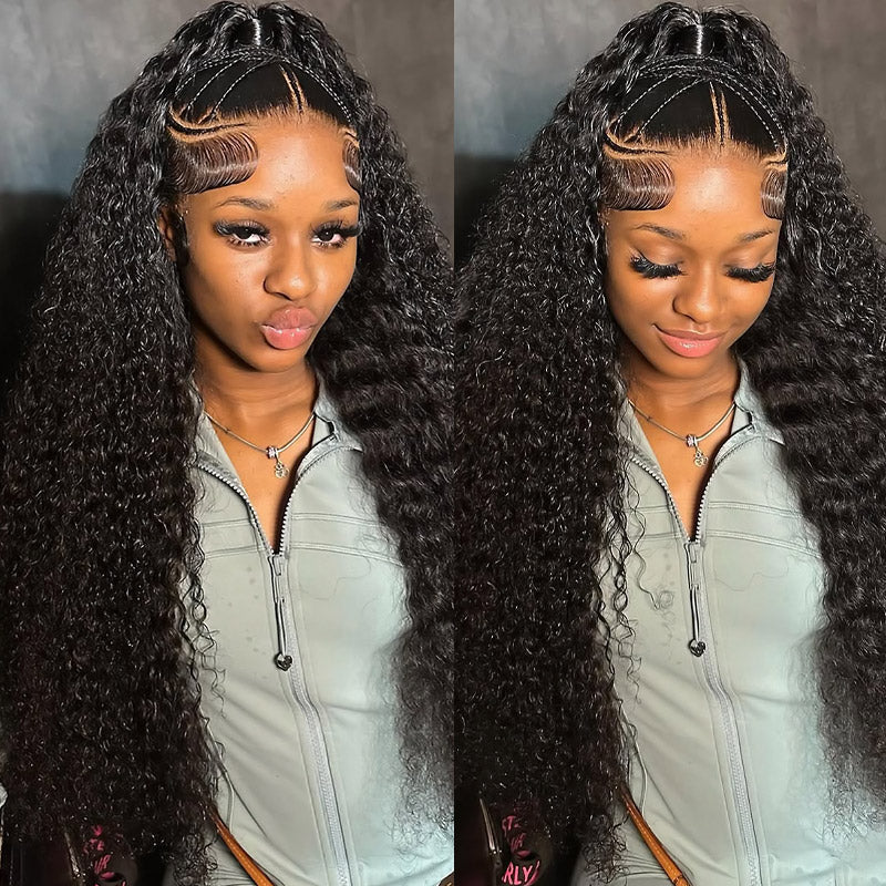 Ishow Beauty Deep Wave HD Lace Wig On Woman