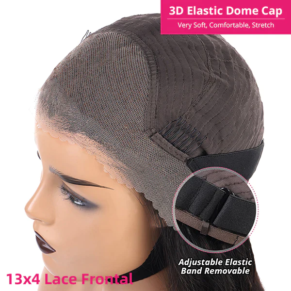 3D Elastic Dome Cap With Adjustable Strap for 13X4 Lace Frontal Wig