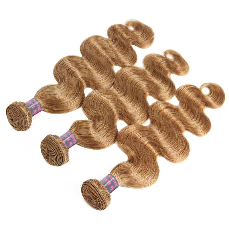 3 Bundles #27 Blonde Body Wave Human Hair