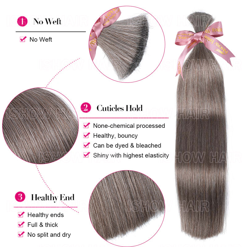 Ishow #18 Dark Ash Platinum Hair Details: Cuticles Hold, Healthy Ends