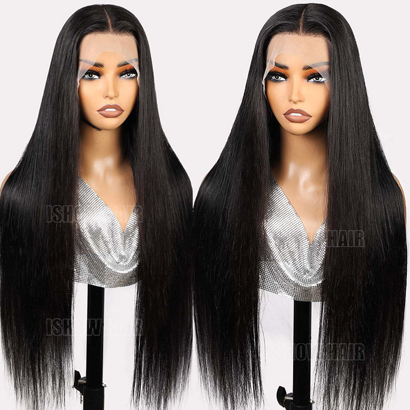 Straight Hair Lace Front Wigs Human Hair Wigs 30 Inch Long Inch Wig Pre Plucked
