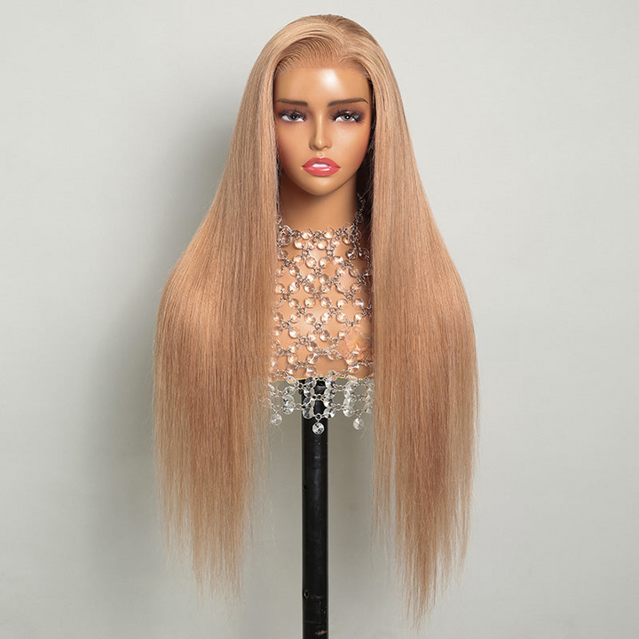 Ishow Cozy Blonde #27 Human Hair Wig On Mannequin