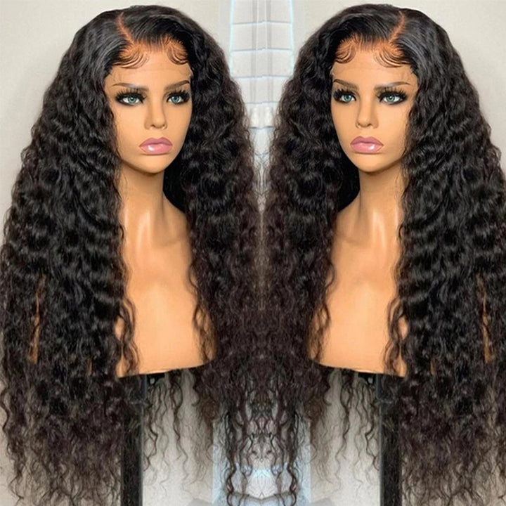 Deep Curly 13x4 Lace Front Wig HD Human Hair Lace Wigs Indian Hair Wigs With Baby Hair