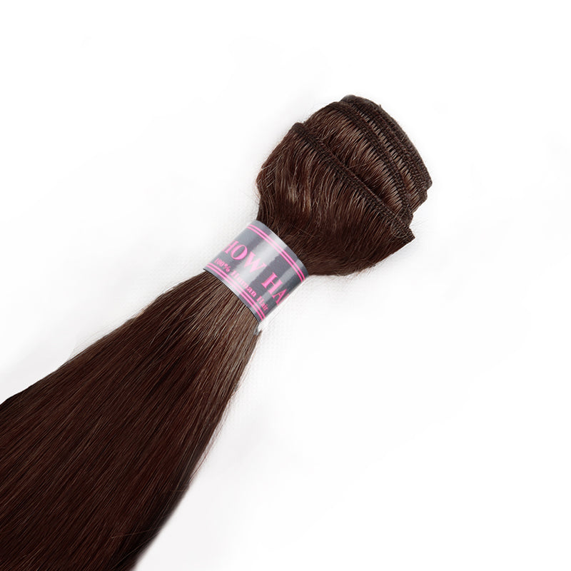 Ishow 4# Brown Human Hair Bundle - Straight Hair