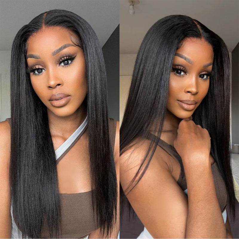 Ishow Yaki Straight Bundles Brazilian Human Hair - Sleek Black Hair
