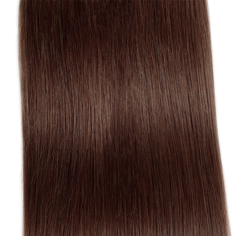 4# Brown Human Hair Bundle, Straight Hair Texture