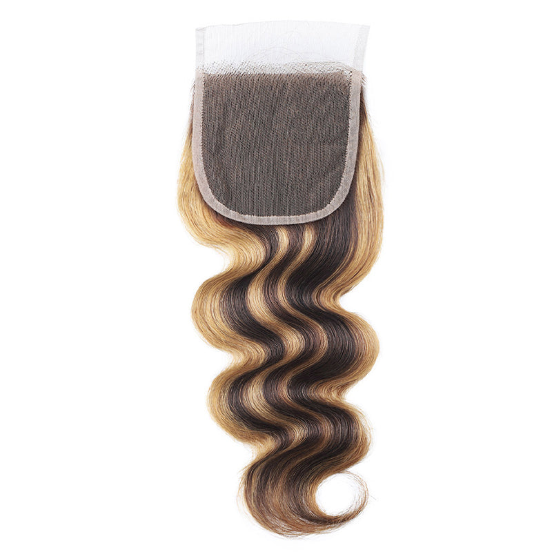 Ishow P4/27 Highlight Body Wave Lace Closure
