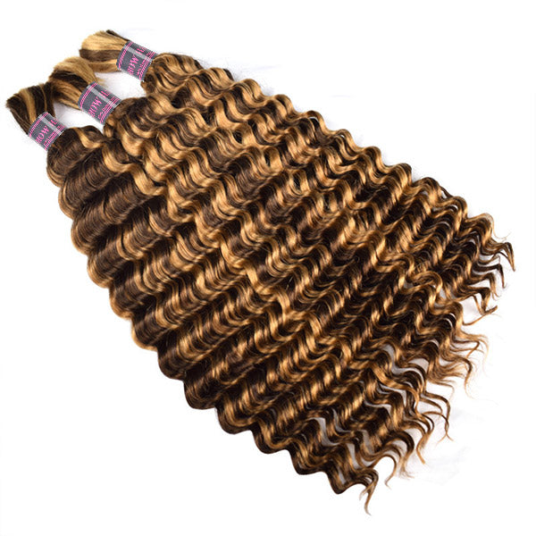 Ishow Hair P4/27 Honey Blonde Deep Wave Hair Extensions