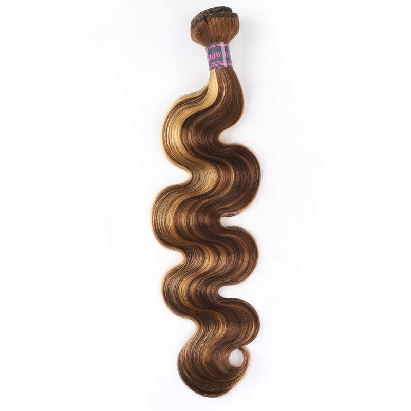 Highlighted Loose Wave Human Hair Bundle in Caramel Color for Ishow's Flash Sale