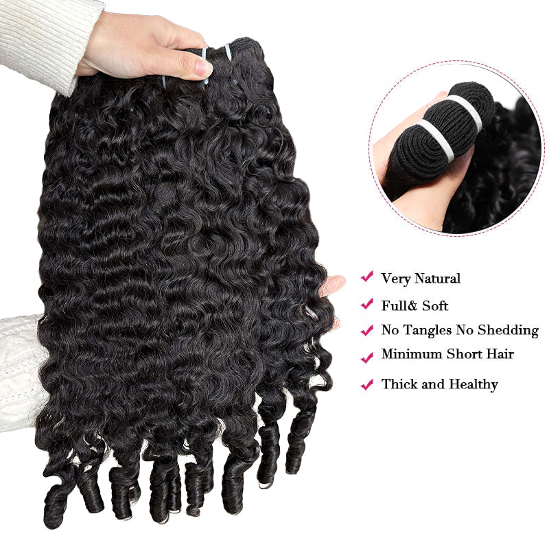 Ishow Burmese Curly Hair Bundles - Virgin Human Hair