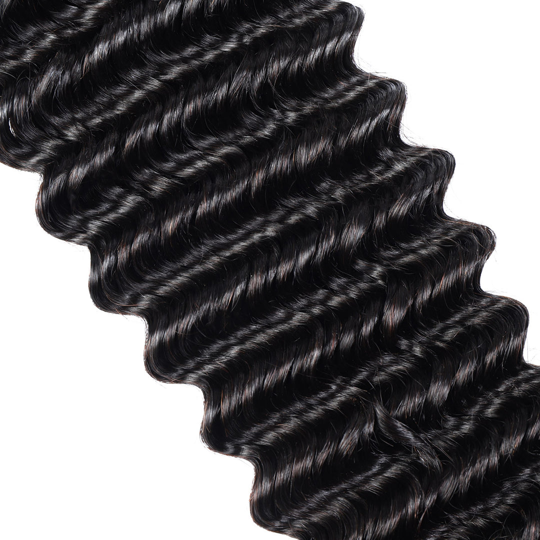 Ishow Hair Deep Wave Black Hair Extensions