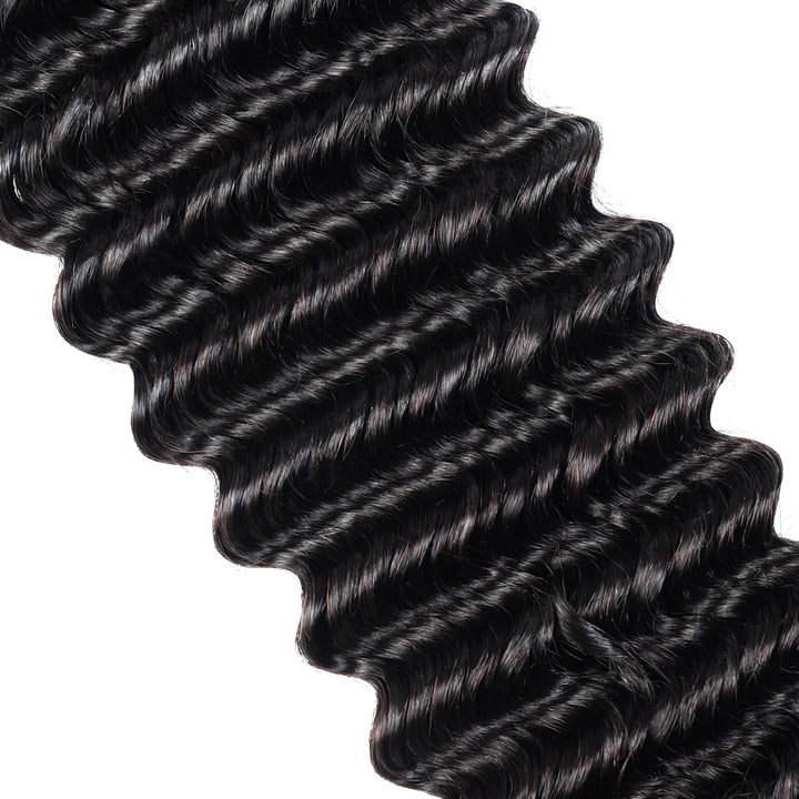Ishow Hair Deep Wave Black Hair Extensions