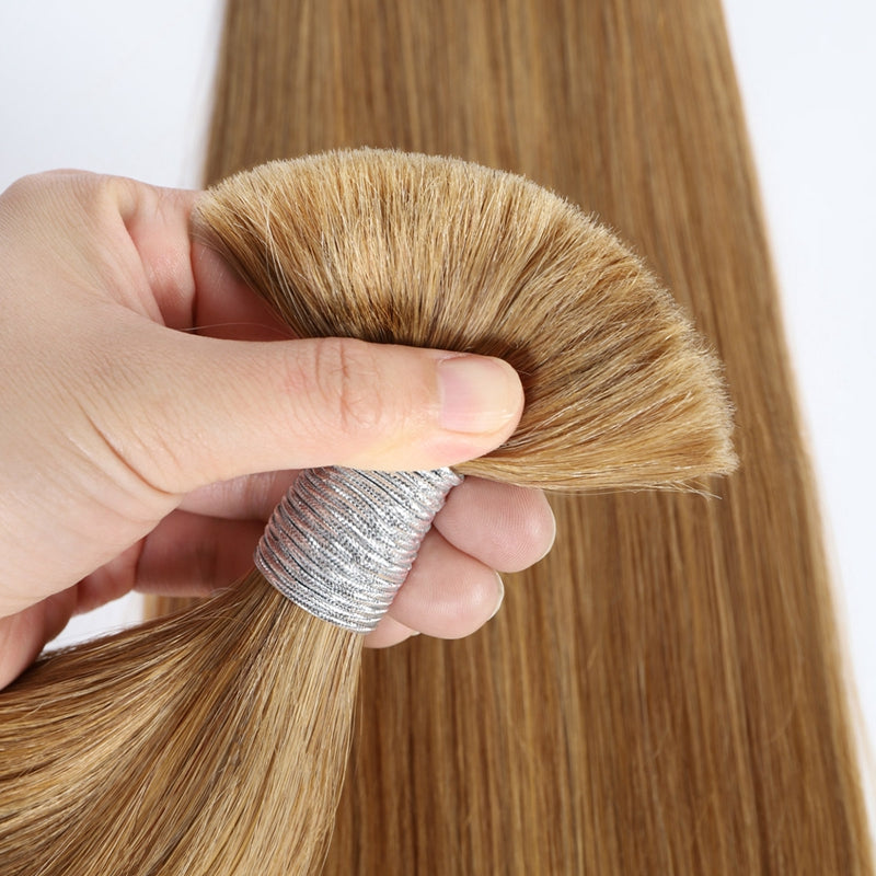 Honey Blonde Bulk Hair for Braiding, Straight Human Hair