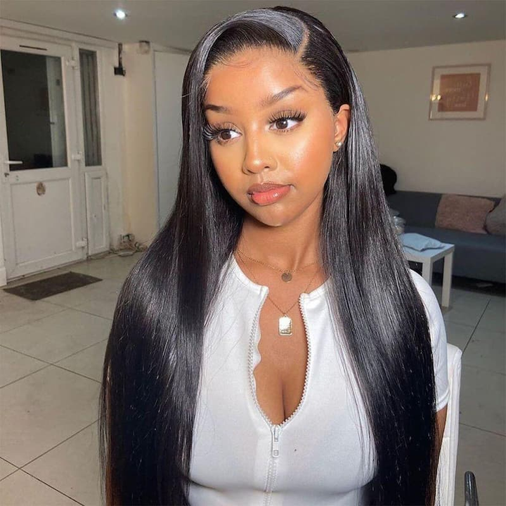 [Ishow Bogo Free]PPB™ Invisible Knots Ready To Wear High Density Glueless Wigs Body Wave/Straight Hair HD Lace Wigs