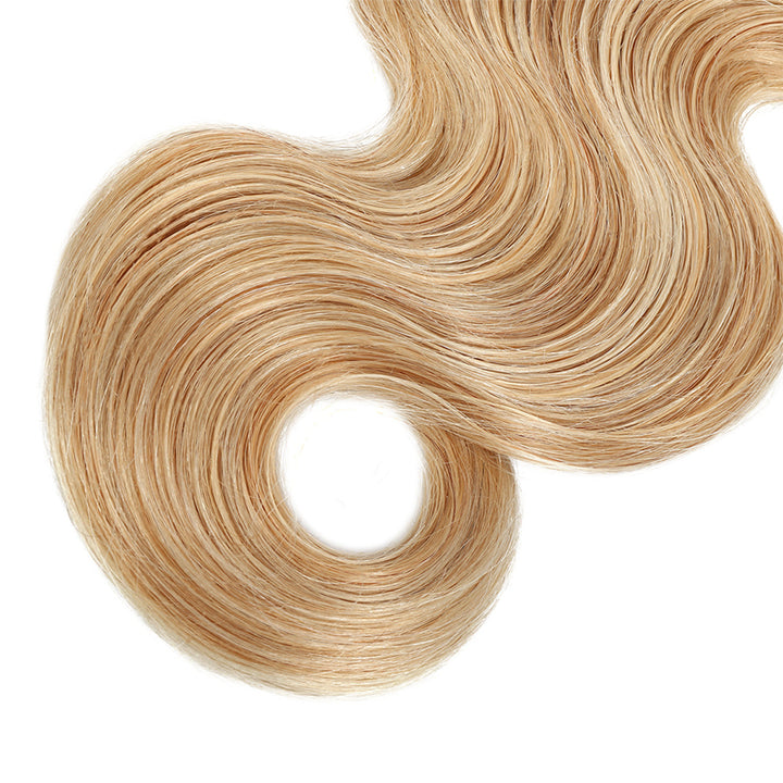 Honey Blonde Body Wave Hair Bundle Detail