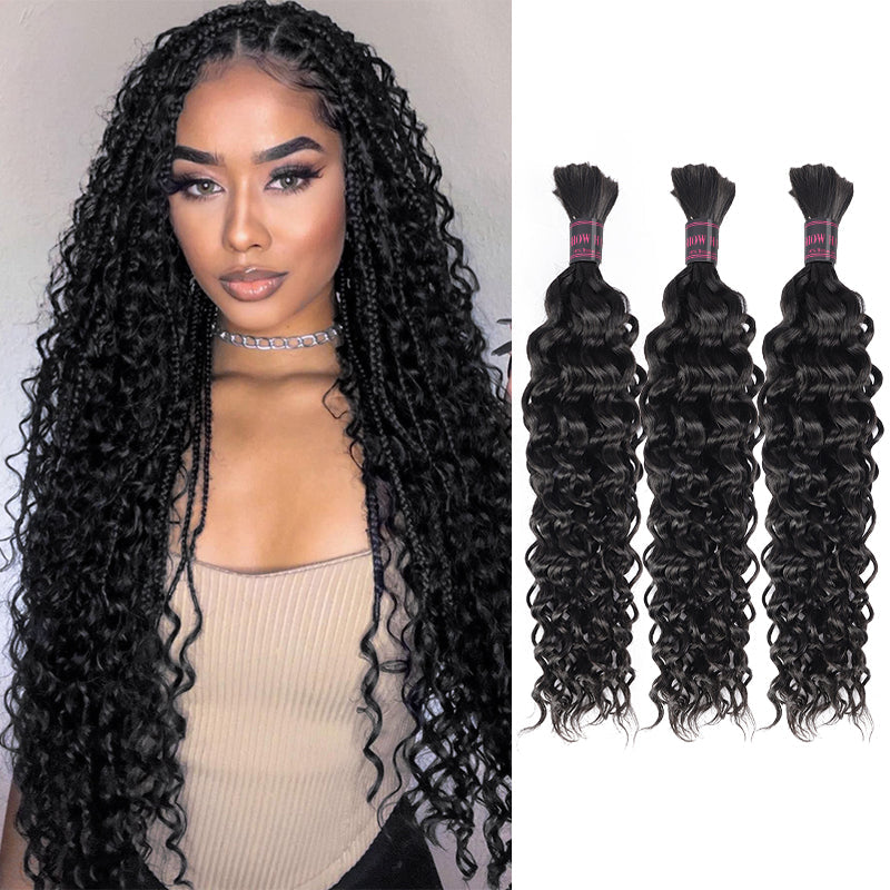 Ishow Bulk Hair Braiding: Black Woman With Braids, Curly Bundles