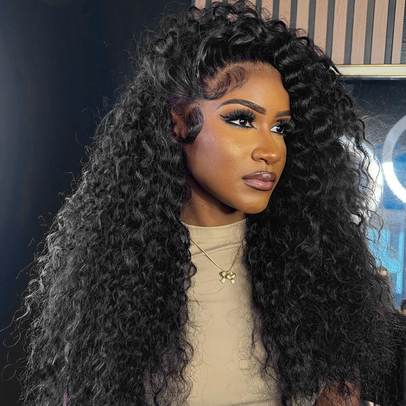 Ishow Virgin Human Hair 3 Bundles With 4x4 Lace Closure Burmese Curly Hair Bundles With Closure