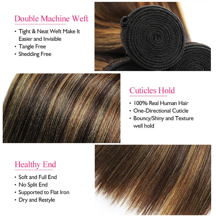 P4/27 Highlight Yaki Straight Hair - Features