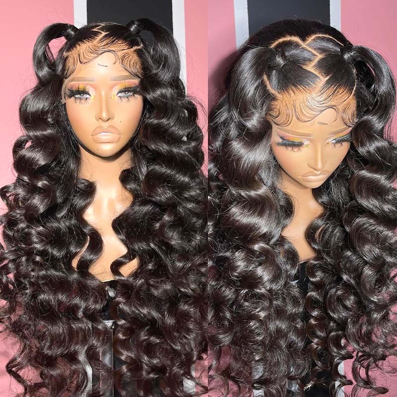 Products Loose Wave Real Swiss HD Lace Front Wigs 13x4 Undetectable Frontal Wigs Human Hair Transparent Lace Wig
