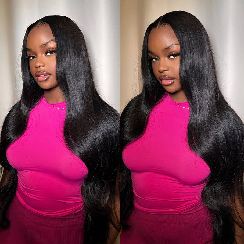 Brazilian Body Wave Hair With Closure, Natural Look